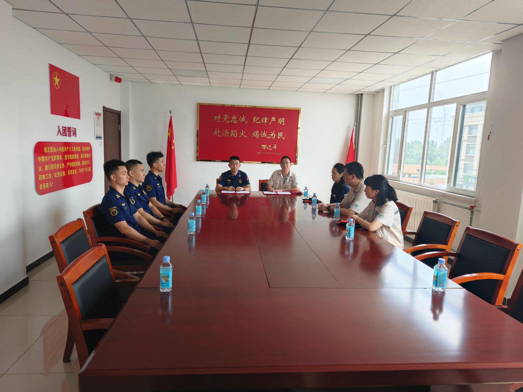 【党建领航促发展】“党建红”+“火焰蓝”，联建共筑安全线(图3)